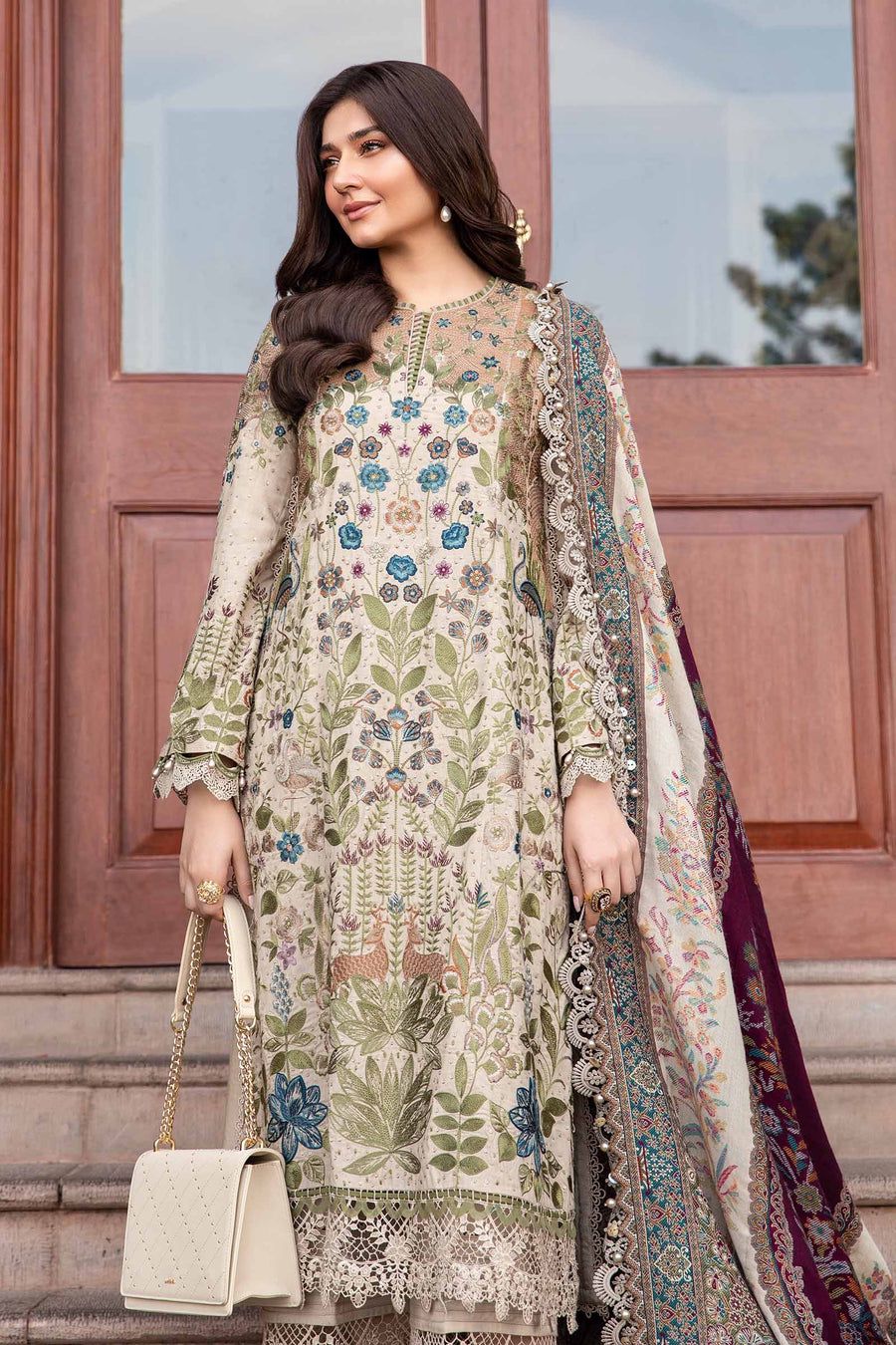 MP Embroidered Skin Luxury Lawn Dress