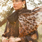 MP Embroidered Black & Brown Luxury Lawn Dress