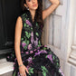 MP Embroidered Black & Purple Grapes Luxury Lawn Dress