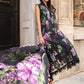MP Embroidered Black & Purple Grapes Luxury Lawn Dress