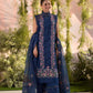 SN Embroidered Navy Blue Luxury Lawn Dress