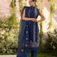 SN Embroidered Navy Blue Luxury Lawn Dress