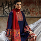 JGN Embroidered Navy Blue ChikanKari Luxury Lawn Dress