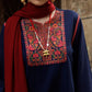 JGN Embroidered Navy Blue ChikanKari Luxury Lawn Dress