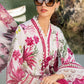 MB Embroidered White & Pink Luxury Lawn Dress -025
