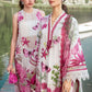 MB Embroidered White & Pink Luxury Lawn Dress -025