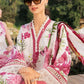 MB Embroidered White & Pink Luxury Lawn Dress -025