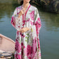 MB Embroidered White & Pink Luxury Lawn Dress -025