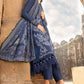 MP Embroidered Royal Blue Luxury Lawn Dress
