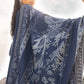 MP Embroidered Royal Blue Luxury Lawn Dress