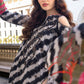 CHZ Embroidered Black & white Lining Luxury Lawn Dress