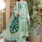 MB Embroidered Green Luxury Lawn Dress - 14A