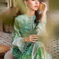MB Embroidered Green Luxury Lawn Dress - 14A