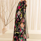 Farasha Embroidered Black Luxury Lawn Dress