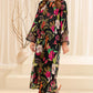 Farasha Embroidered Black Luxury Lawn Dress