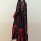 BRQ Embroidered Black & Red Luxury Lawn Dress