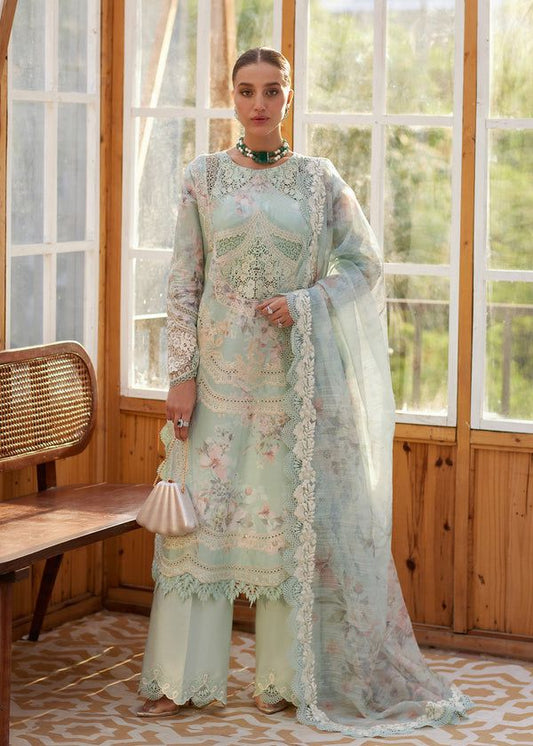 Crm Embroidered Sky Blue Luxury Lawn Dress
