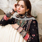 QLR Embroidered Black Luxury Lawn Dress - 025