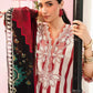 MP Embroidered  Maroon & White Lining Luxury Lawn Dress