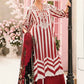 MP Embroidered  Maroon & White Lining Luxury Lawn Dress