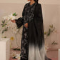 AFZ Embroidered Black Luxury Lawn Dress