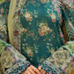 ELF Embroidered Green Luxury Lawn Dress