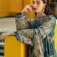 ELF Embroidered Green Luxury Lawn Dress