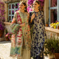 ELF Embroidered Grey & blue Luxury Lawn Dress