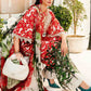 MP Embroidered Red Flower Luxury Lawn Dress