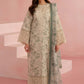AFZ Embroidered Grey Luxury Lawn Dress