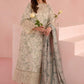AFZ Embroidered Grey Luxury Lawn Dress