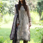 IZK Embroidered Grey Luxury Lawn Dress