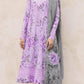 IZK Embroidered Purple Luxury Chikankari Lawn Dress