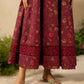 IZK Embroidered Maroon Luxury Lawn Chikankari Dress