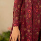 IZK Embroidered Maroon Luxury Lawn Chikankari Dress