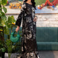 MB Embroidered Black Luxury Lawn Dress -EF25