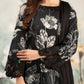 MB Embroidered Black Luxury Lawn Dress -EF25