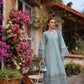 NSA Embroidered Ferozi Luxury Lawn Chikankari Dress