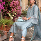 NSA Embroidered Ferozi Luxury Lawn Chikankari Dress