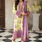 Jade Embroidered Yellow & Pink Floral Luxury Lawn Dress