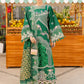 Parishay Embroidered Green Luxury Lawn Dress