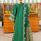 Parishay Embroidered Green Luxury Lawn Dress