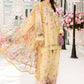 MP Embroidered Yellow Luxury Lawn Dress - 03A