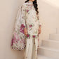 IZK Embroidered Off White Luxury Lawn Dress