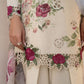 IZK Embroidered Off White Luxury Lawn Dress