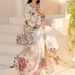 IZK Embroidered Off White Luxury Lawn Dress