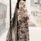 MB Embroidered Black & White Luxury lawn Dress