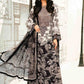 MB Embroidered Black & White Luxury lawn Dress