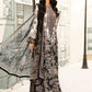 MB Embroidered Black & White Luxury lawn Dress