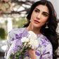ANL Embroidered Purple Luxury Lawn Dress